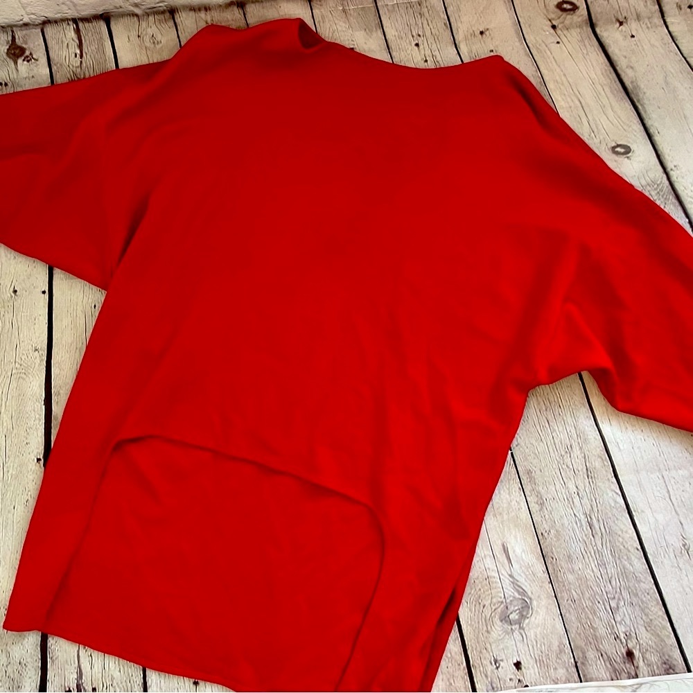St. John Red Blouse